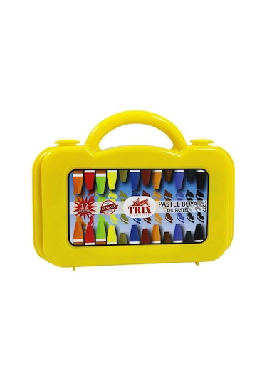 Trix 12 Renk Çantalı Pastel Boya T-277