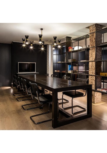 S 32 / S 32 N Konsol Sandalye, Marcel Breuer Tasarımı Siyah