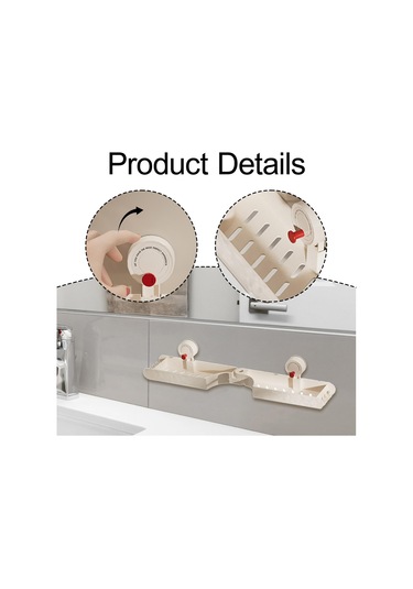 Suntek Banyo Rafı Matkapsız Zarif Düzenleyici Daire Tuvalet Yurt Beyaz