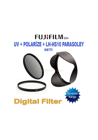 Raypro için 58Mm Uv + Polarize Filtre + Lh-Hs10 Parasoley Seti