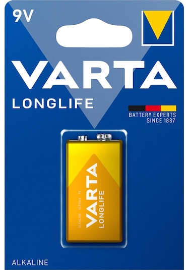 Varta Longlife 9v Pil Tekli Paket Alkalin