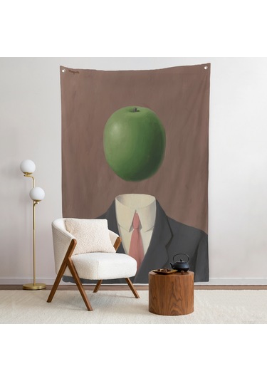 Rene Magritte - Soyut Sabit Fikir Duvar Örtüsü-7343