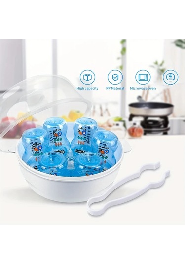 Xuweiwei Beyaz Bottle Mikrodalga Buhar Sterilizatörü Dezenfeksiyon Kutusu Hediye Halloween Noel Şükran Günü