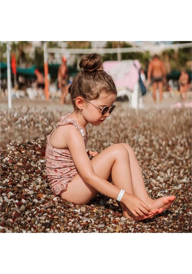 Nuuroo Ariel Fırfırllı Uv Korumalı Kız Mayo Etnik Nu277 Çok Renkli