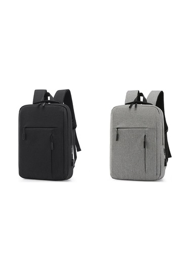 Erkek Usb Şarj Sırt Çantası 15.6 Inç Çanta Erkek İş Sırt Çantaları Su Geçirmez Çok Fonksiyonlu Seyahat Sırt Çantası Gri Çok Renkli
