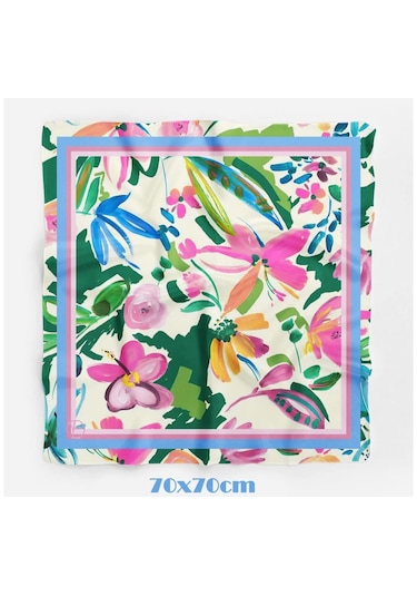 Avantajal Summer Breeze Pink Desen Fular Çok Renkli
