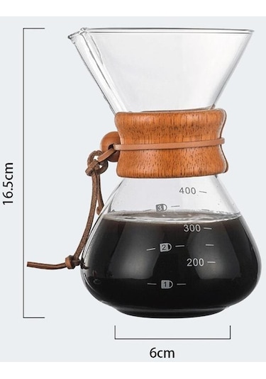 Campout Filtre Kahve Cam Set 400 ML