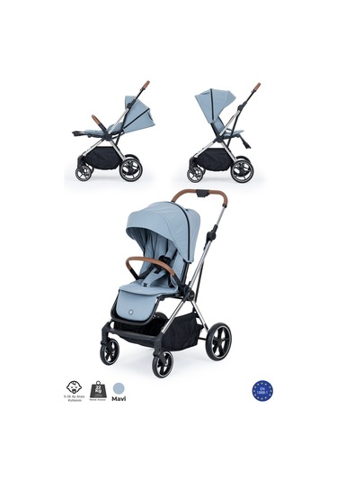 Kanz Snap Autofold Travel Sistem Bebek Arabası Foggy Blue