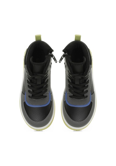 Polaris Patch.p4pr Siyah Erkek Çocuk High Sneaker 000000000101886652 Siyah