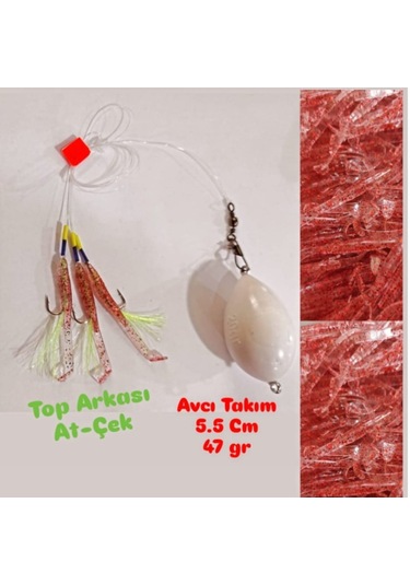At-çek Spin Top Arkası 5,5 Cm 47 Gr Kırmızı Avcı Balık