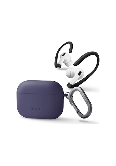 Unıq Airpods Uyumlu Pro 2 İçin Nexo Kılıfı, Kulaklık Tutuculu 147855448 Violet