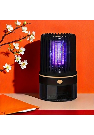 Xuweiwei 1 Takım Premium Usb Şarj Edilebilir Sessiz Sivrisinek Öldürücü Siyah Şarj Ediliyor Dış Mekan Büyük Kapasite