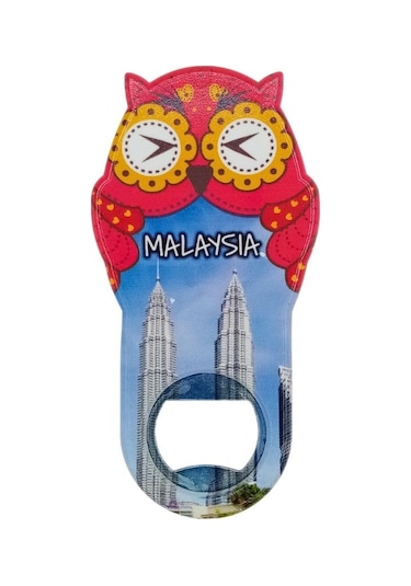 Malezya Temalı Baykuş Magnet Kapak Açacak