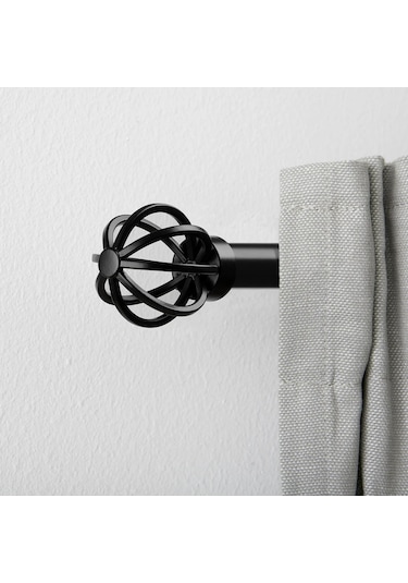 Ikea Tallbarsmal Korniş Ucu 60 Mm Siyah