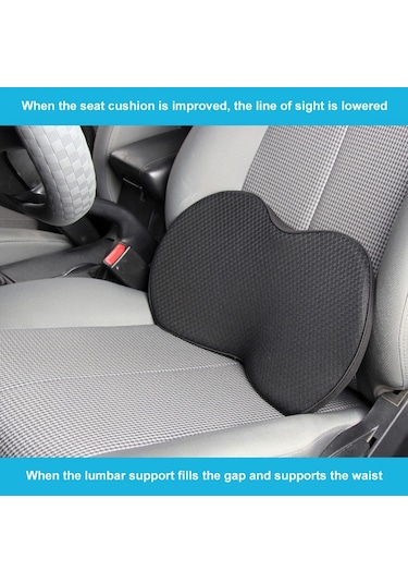 Araba Mini Koltuk Minderi Nefes Alabilir Bel Koltuk Paspası Kahverengi