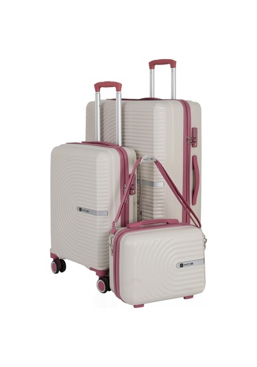 Mçs Polipropilen 3lü Valiz Seti Büyük & Kabin & Makyaj V374 S24sy1000081-set 00434 Kemik/koyu Pudra Kemik - Koyu Pudra