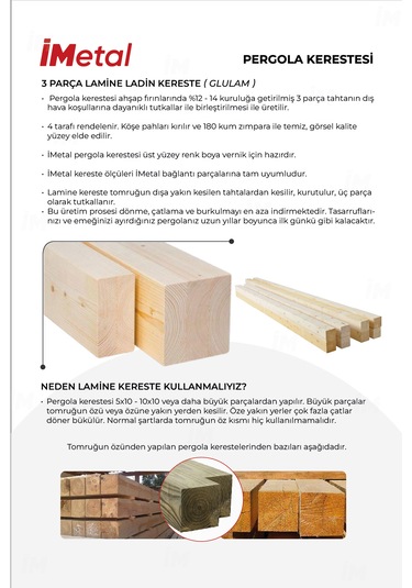 Sarar İki Bölümlü Ahşap Pergola Seti Ahşaplar Ve Tente Dahil