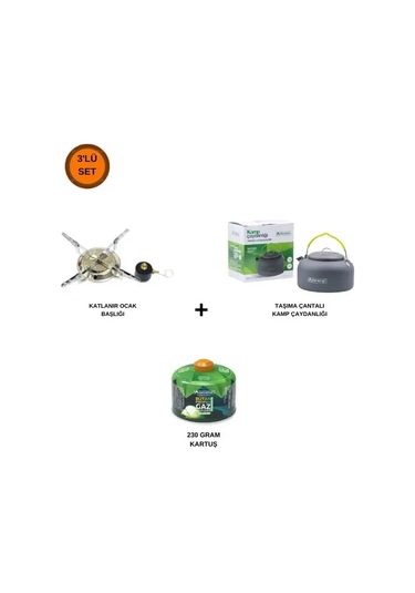 Orcamp 3'lü Kamp Seti Kts-230+k-502+out-1100 Diğer Çok Renkli