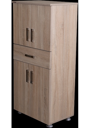 Çok Amaçlı Dolap Hard Parlak Somone Suntalem 4raf 1çekmece Kutu Sevk 130 El Yapım Ahşap