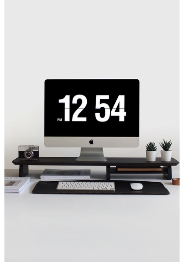 Büyük Monitör Standı Ceviz