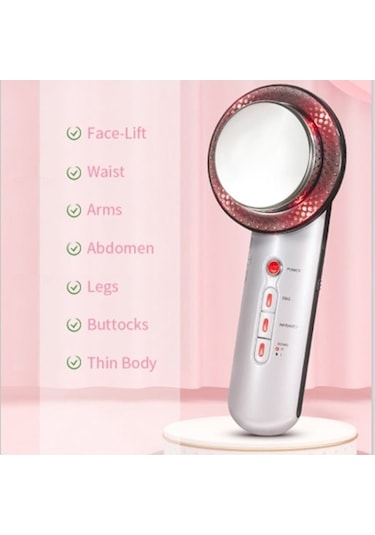 Maoyaya Üçü Bir Arada Zayıflama Aleti Ultrasonik Masaj Güzellik Aleti Uzaktan Kızılötesi Vücut Şekillendirme Makinesi, Abd Tak Gümüş