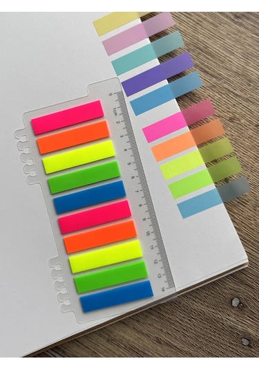 Muse Home Store Kitaplar İçin Kendinden Yapışkanlı Kitap Ayraç Çıkartması Seti 426519564