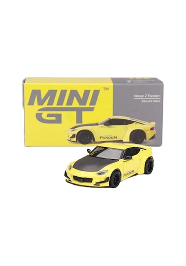 1:64 Diecast Nissan Z Pandem Ikazuchi Yellow Mini Gt Model Araba