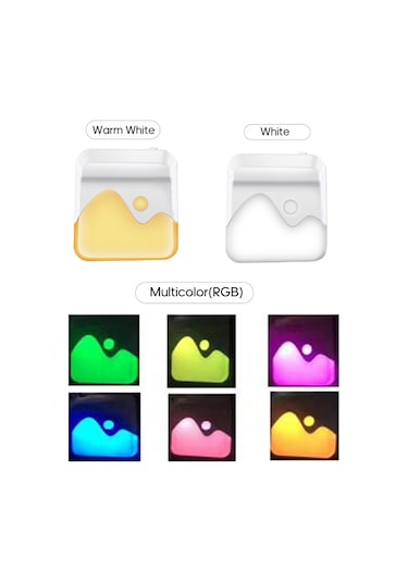 Symbee Otomatik Aydınlatma Led Gece Lambası, Işık Sensörlü, Sürekli Parlaklık Ayarlı, Ev Odaları İçin, 0.8w Enerji Tasarruflu, Avrupa Standartı, 30lm Islak Beyaz Işık Diğer