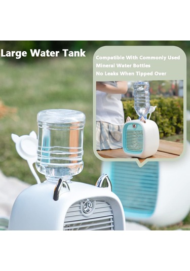 Jialan 3 Hız Taşınabilir Soğutucu Fan Mavi, 190 Ml Evaporatif