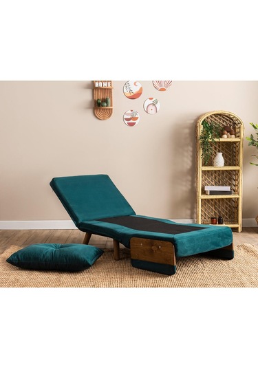 Pafu Cosmo Tekli Katlanır Yataklı Koltuk - Soho Petrol Petrol Yeşili