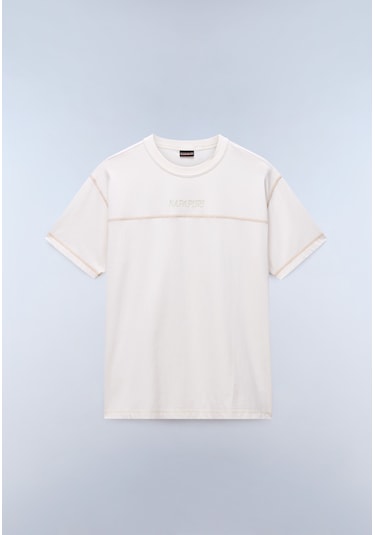 Napapijri S-umbra Ss Erkek T-shirt-31970 Beyaz