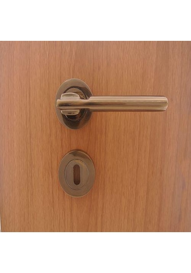 Malta Rozetli Kapı Kolu Antik Bakır