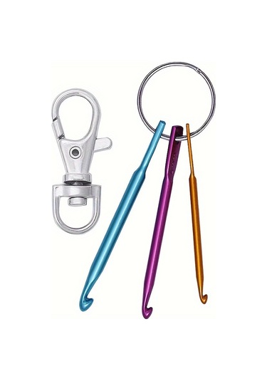 3mm, 4mm, 5mm Anahtarlık Ve Döner Kancalı Mini Tığ Kancaları