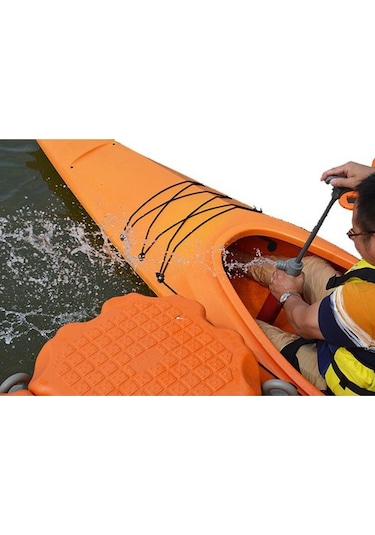 Ganzhoushop Suntek Su Sintine Pompası Manuel Kırmızı Kayık El Drenaj Vx