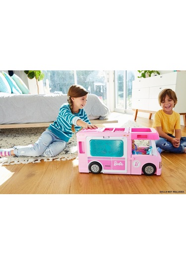 Barbie'nin 3'ü Bir Arada Muhteşem Karavanı ve Aksesuarları  Havuz
