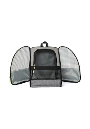 Brave Paws Sp Kedi Köpek Çantası Yıkanabilir Ve Hava Alan Piramit Model Gri