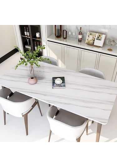 Kenpazar Açık Mermer Desenli Yapışkanlı Kaplama Kağıdı Büyük Boy 5 Metre