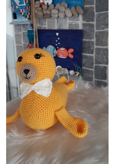 Amigurumi Oyuncak- Oyuncak Fok Sarı
