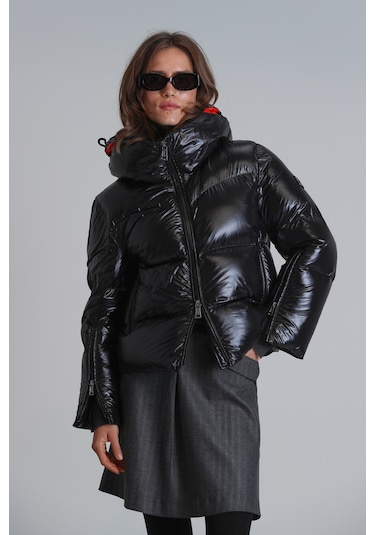 Lufian Shay Kaz Tüyü Kadın Mont Siyah Siyah 122120026100100 Siyah Lufian Shay Kaz Tüyü Kadın Mont Siyah Siyah 122120026100100 Siyah