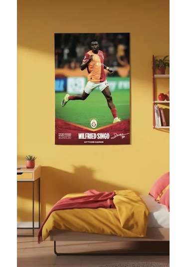 Galatasaray X Juventus - Wilfried Singo İmzalı Statik Poster