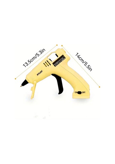 Honeybeeshop Hafif Kablosuz Sıcak Yapıştırıcı Pompası Usb Şarj Edilebilir 30 Yapıştırıcı Çubuğu El Sanatları Dıy Yeşil