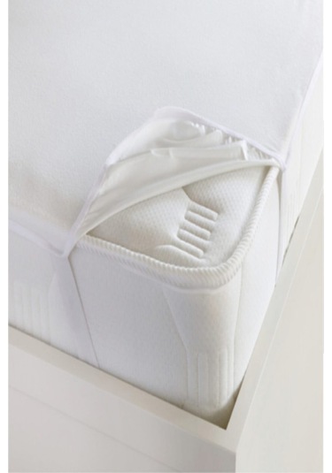 Mycey Bebek Yatağı Alezi 70x110 Cm Sıvı Geçirmez Alez Yatak Koruyucu Beyaz