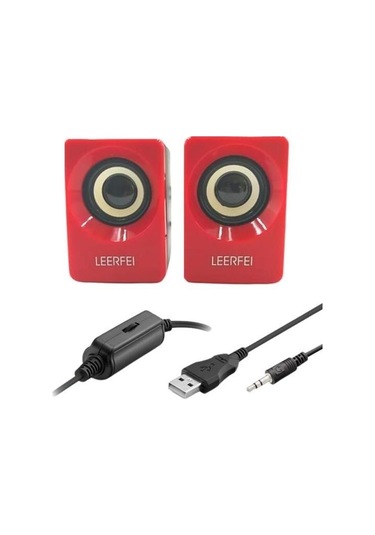 9048523491517 - Buffer N62 1+1 Multimedia Usb Ve Jacklı Mini Hoparlör Yüksek Stereo Ses Sistemi