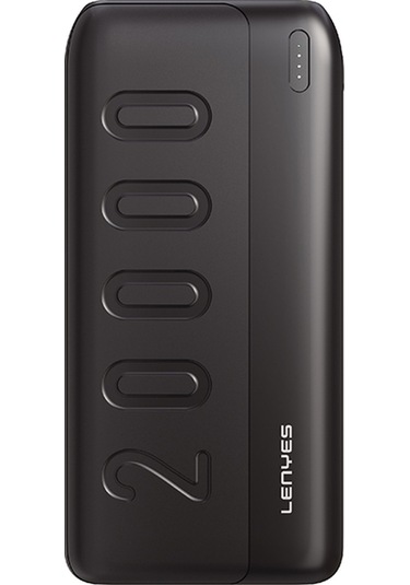 Lenyes PX235P 10 W 20000 mAh Led Işık Göstergeli Taşınabilir Powerbank Siyah