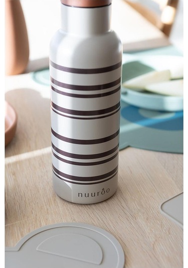 Nuuroo Bertil Pipetli Paslanmaz Çelik Termos Cobblestone Kahverengi 500 Ml