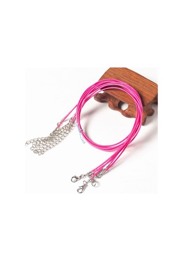 100 Adet Kristal Kolye Kolye Halat Takı Kordon Gül Kırmızı Çok Renkli