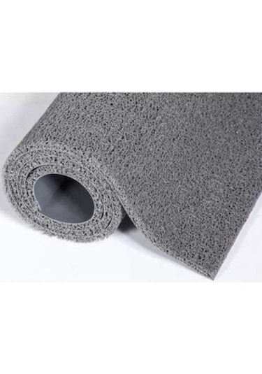 Gri Renk Kıvırcık Paspas Eni 100cm X Boyu 5m Gri