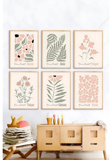 Artavessa 6 Parça Çerçeve Görünümlü Mdf Tablo Seti - ARTSYCLLCT14