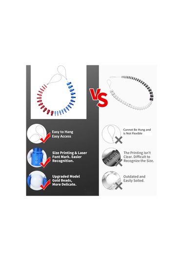 Jeemson Alüminyum Alyaş Somun Vida İç/dış Diş Ölçer 14 İngiliz + 12 Metrik Boyut - Kutu Paketli Diş Çap Testeri