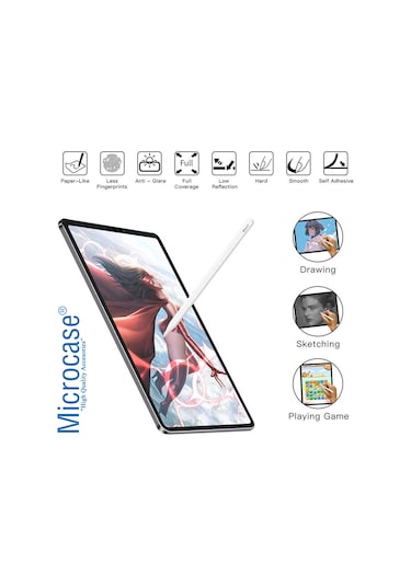 Apple Uyumlu iPad  Pro 12.9 2022 M2 Paper Like Kağıt Hissi Mat Film - AL3289